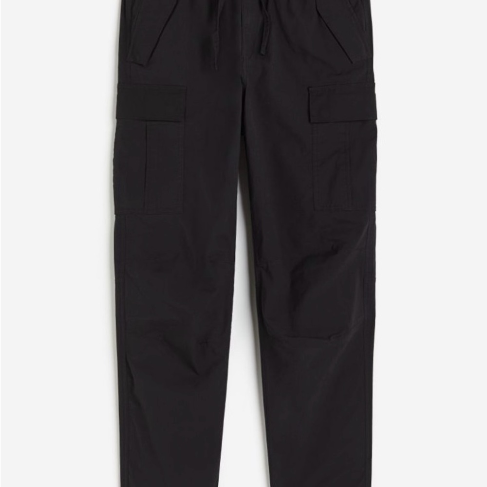 H&M Men's Black Cargo Pants